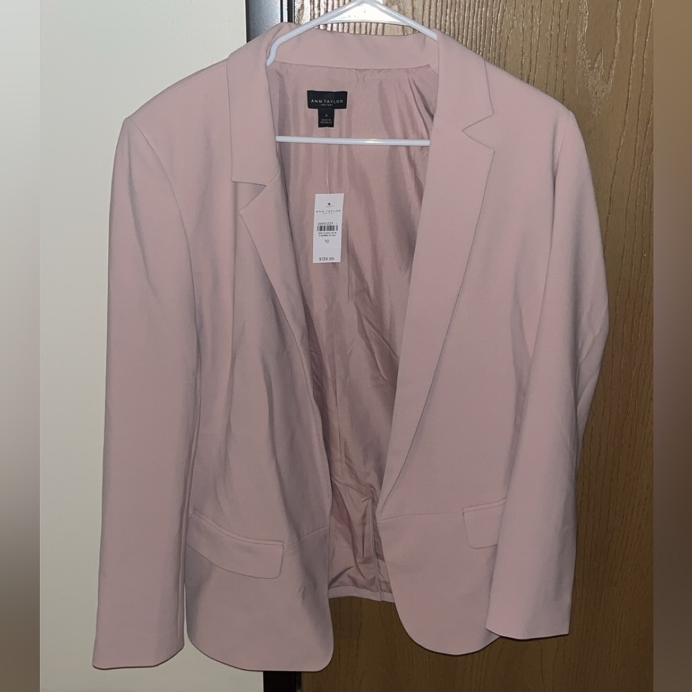Ann Taylor Factory pale pink suit jacket